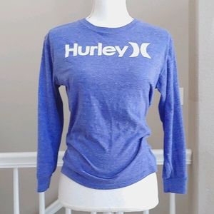 Hurley▪️Chill Blue Long Sleeve Crew - SZ M